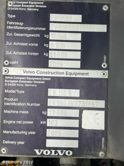 Volvo EW160B